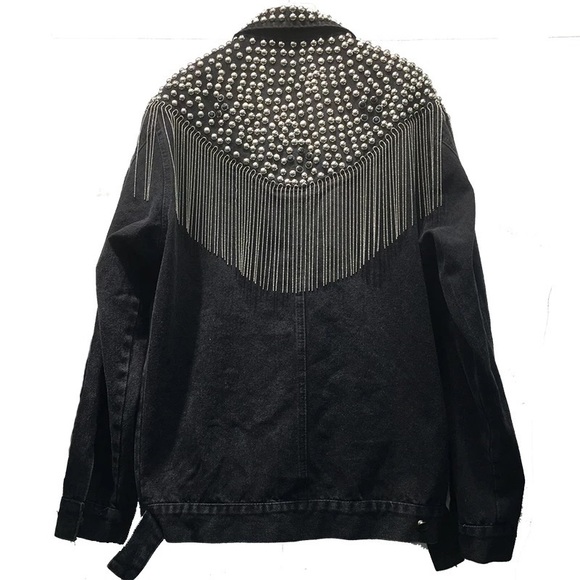 Stud Denim Jacket - Picture 2 of 4